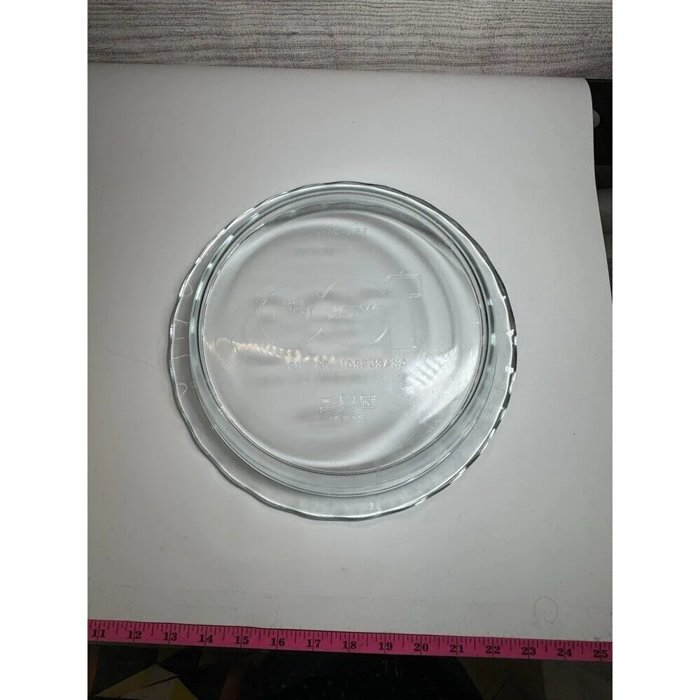 3 Pcs.Vintage Pyrex 209 9.5 In 24 Cm Pie Plate Clear 100th Anniversary USA Made